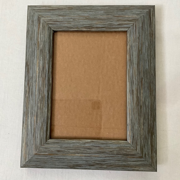 Wooden Table Top Frame 5x7 Blue Grey - Picture 1 of 10